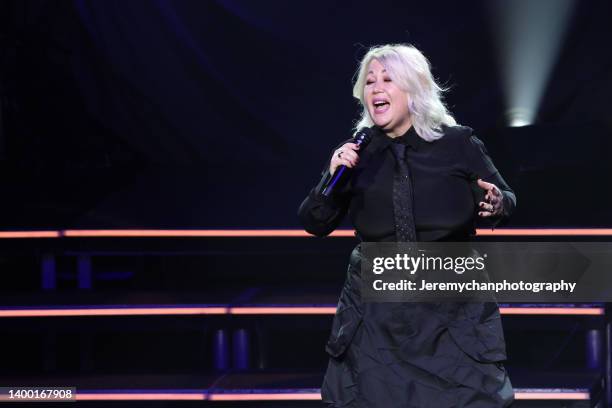 Jann Arden performs at FirstOntario Concert Hall on May 30, 2022 in Hamilton, Ontario.