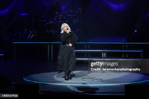 Jann Arden performs at FirstOntario Concert Hall on May 30, 2022 in Hamilton, Ontario.