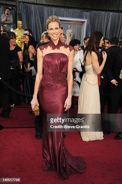 Actress Brooke Burns arrives at the 84th Annual Academy Awards held at the Hollywood & Highland Center on February 26, 2012 in Hollywood, California.