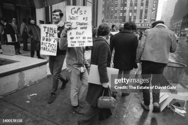 Following the Stonewall riots in the Summer of 1969, the Gay Liberation Front organizes and marches in New York City at the Time, Inc. Headquarters...