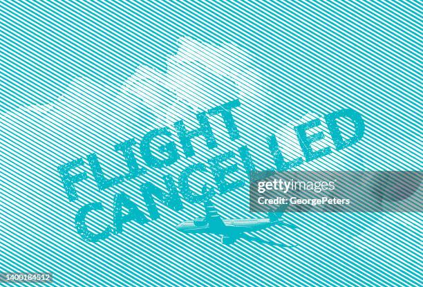 flight cancellation - flight cancellation stock illustrations