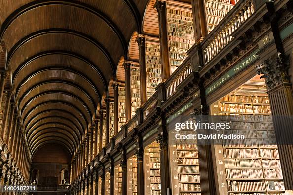 Trinity Library Modern A general view of the Long Room in the Old Library at Trinity College ...