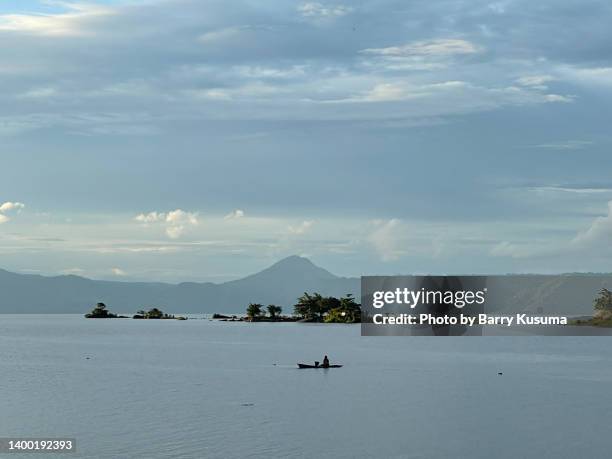 beauty of samosir island, lake toba north sumatera. - lake toba sumatra stock pictures, royalty-free photos & images