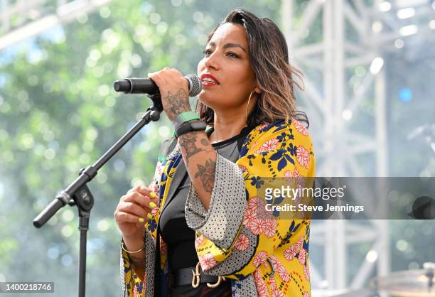 Ana Tijoux performs on Day 3 of BottleRock Napa on May 29, 2022 in Napa, California.