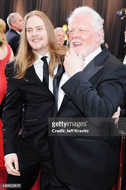 Actor Nick Nolte, Brawley Nolte arrive at the 84th Annual Academy Awards held at the Hollywood & Highland Center on February 26, 2012 in Hollywood,...