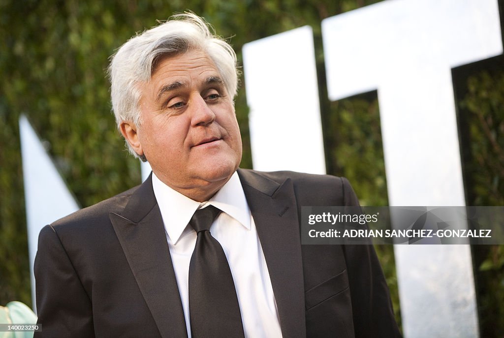 Comedian Jay Leno arrives to the Vanity