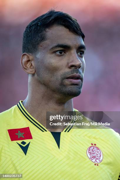 Ahmed Reda Tagnaouti of Wydad AC during the CAF Champions League Final 2022 match between Al Ahly and Wydad AC at Stade Mohammed V on May 30, 2022 in...