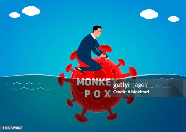 monkey pox, lost! - skin problem stock illustrations