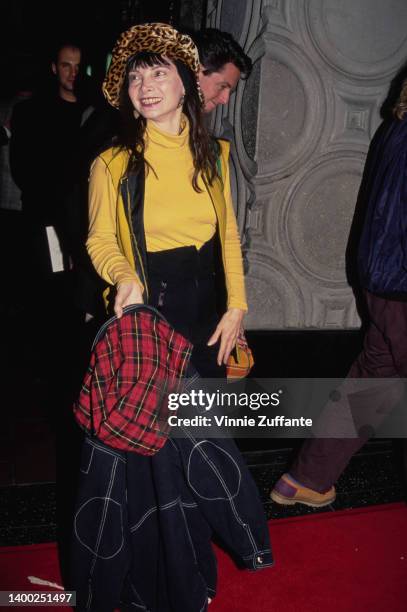 American singer, dancer and choreographer Toni Basil attends a screening of the CBS Television adaptation of 'Gypsy,' held at El Capitan Theatre in...