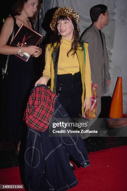 American singer, dancer and choreographer Toni Basil attends a screening of the CBS Television adaptation of 'Gypsy,' held at El Capitan Theatre in...