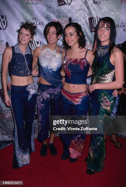 Irish girl group B*Witched in the press room of the Warner Bros Radio Music Awards, held at the Mandalay Bay Resort & Casino in Las Vegas, Nevada,...