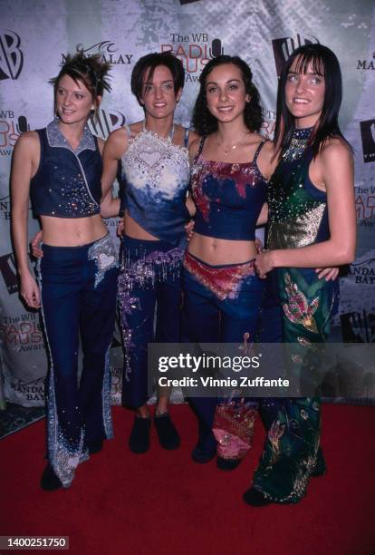 Irish girl group B*Witched in the press room of the Warner Bros Radio Music Awards, held at the Mandalay Bay Resort & Casino in Las Vegas, Nevada,...