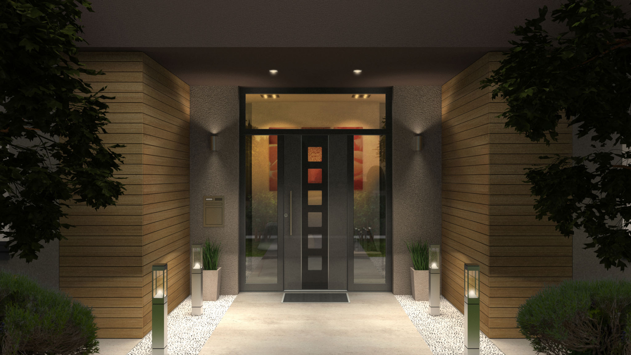modern facade lighting