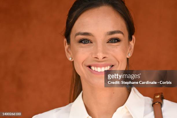 Marine Lorphelin attends the French Open 2022 at Roland Garros on May 31, 2022 in Paris, France.
