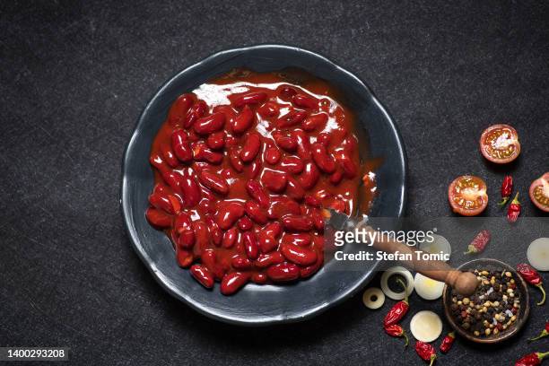 赤メキシコ豆 - キドニービーン ストックフォトと画像