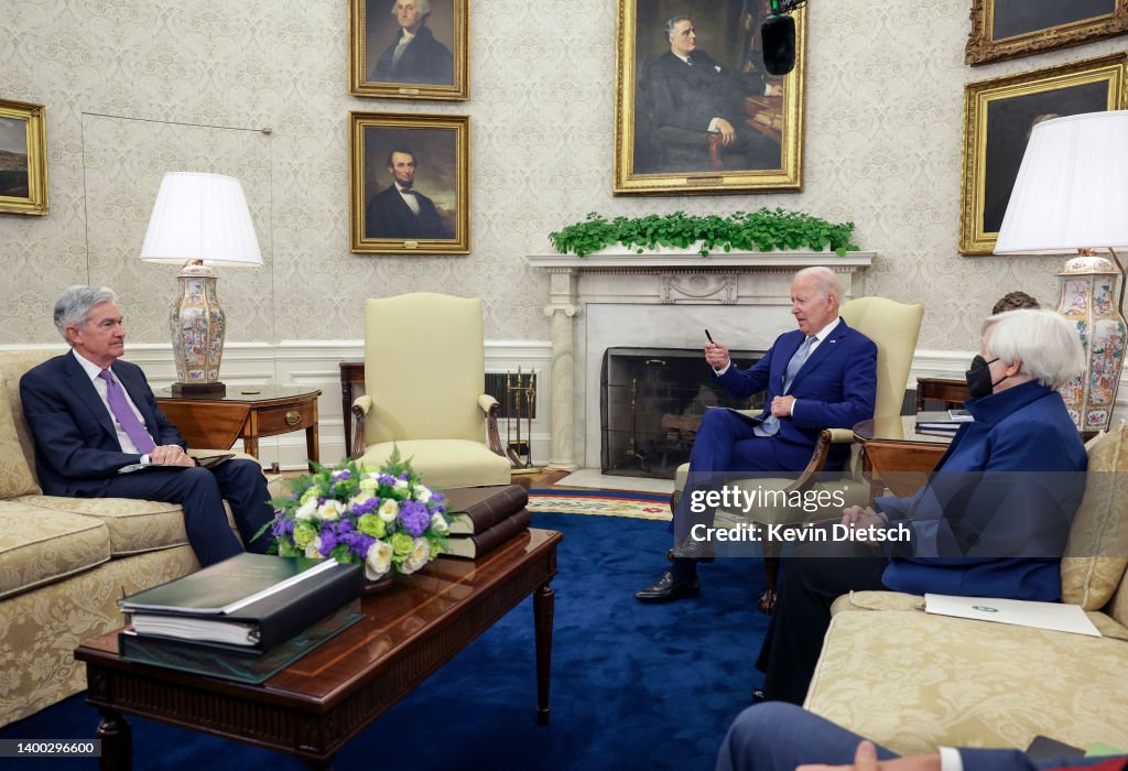 President Biden Meets With Federal Reserve Chair Jerome Powell At White House