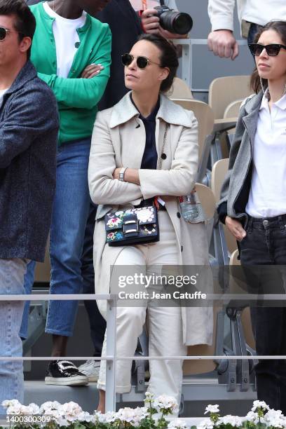 Bérénice Bejo attends the French Open 2022 at Roland Garros on May 30, 2022 in Paris, France.