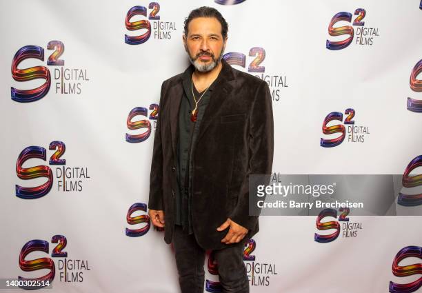 May 28: Actor Joe Caballero during the Chicago premiere of the film "Private Screening" at The New 400 Theater on May 28, 2022 in Chicago, Illinois.