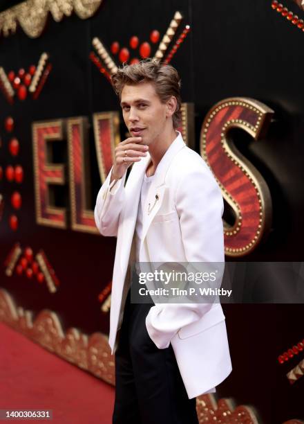 Austin Butler attends the "Elvis" UK special screening at BFI Southbank on May 31, 2022 in London, England.