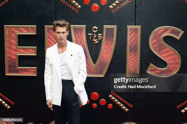 Austin Butler attends "Elvis" UK Special Screening at BFI Southbank on May 31, 2022 in London, England.