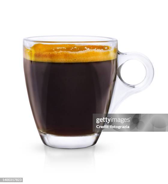 cup of coffee isolated - coffee beans isolated on white stock pictures, royalty-free photos & images