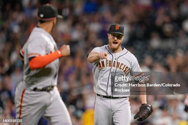 Alex Cobb of the San Francisco Giants during the game against the Colorado Rockies at Coors Field on May 17, 2022 in Denver, Colorado.