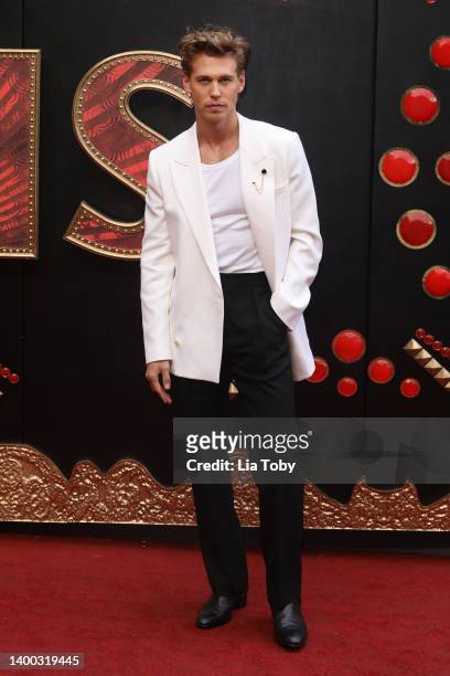 Austin Butler attends the Elvis UK screening at BFI Southbank on May 31, 2022 in London, England.