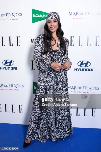 Singer Chanel attends the "Elle Eco Awards" at El Ovillo restaurant on May 31, 2022 in Madrid, Spain.