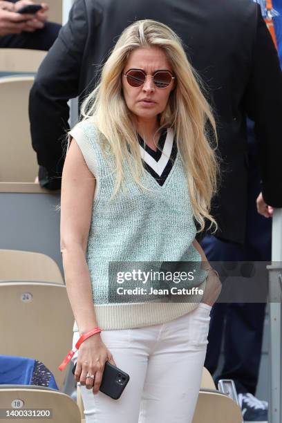 Carine Galli attends the French Open 2022 at Roland Garros on May 31, 2022 in Paris, France.