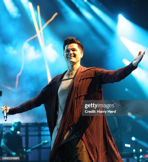 Danny O'Donoghue of The Script performs at BIC on May 31, 2022 in Bournemouth, England.