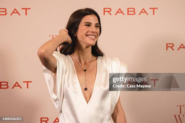 Sandra Gago attends a photocall during the presentation of the new Rabat jewellery collection "Three Wishes" on May 31, 2022 in Barcelona, Spain.