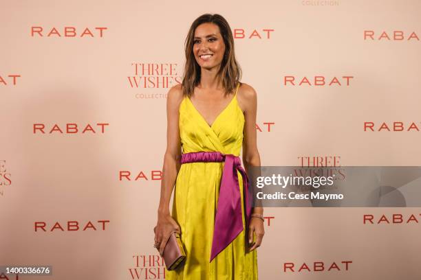 Ana Boyer attends a photocall during the presentation of the new Rabat jewellery collection "Three Wishes" on May 31, 2022 in Barcelona, Spain.