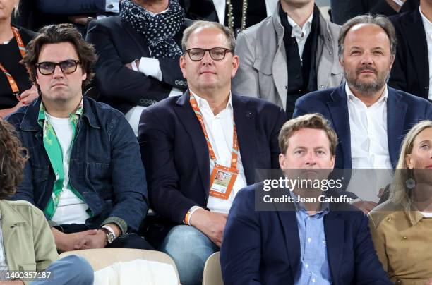 Tony Godsick, agent of Roger Federer attends the match between Rafael Nadal and Novak Djokovic during day 10 of the French Open 2022, Roland-Garros...