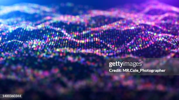 3d rendering motion graphic of futuristic abstract background - quantum computing stock pictures, royalty-free photos & images