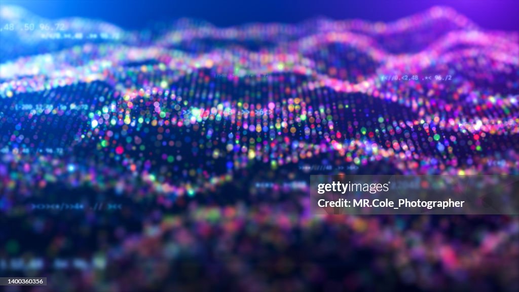 3D Rendering Motion graphic of Futuristic abstract background