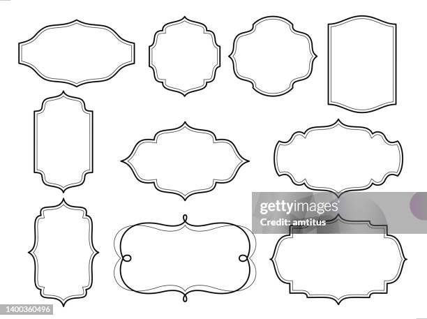 illustrations, cliparts, dessins animés et icônes de ornement frontières - style baroque