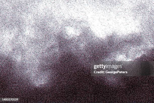 stereoscopic illustration of cloudscape background - glitch texture stock illustrations