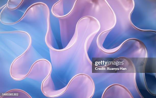 abstract modern wavy fashion wallpape - surreal flowers stock pictures, royalty-free photos & images