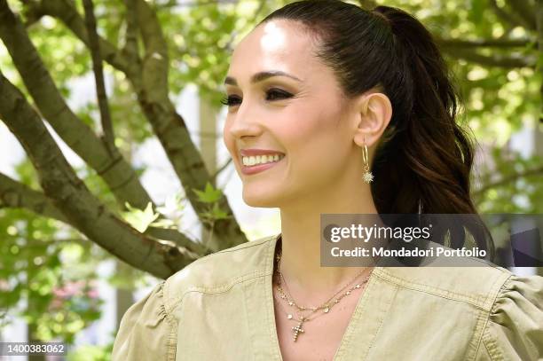 The italian tv host Caterina Balivo for the transmission Help I have a doubt, during the summer prime time photocall at the Rai headquarters in viale...