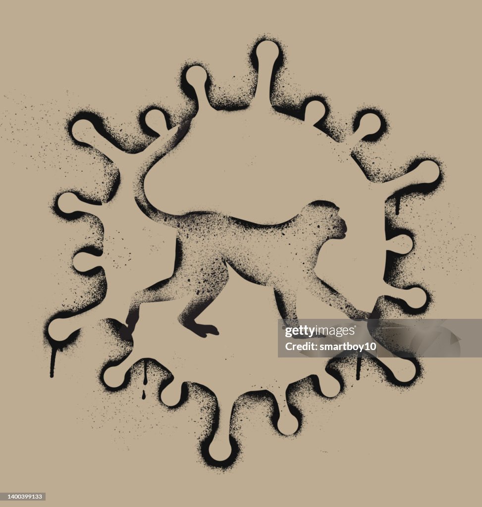 Monkeypox Graffiti Graphic