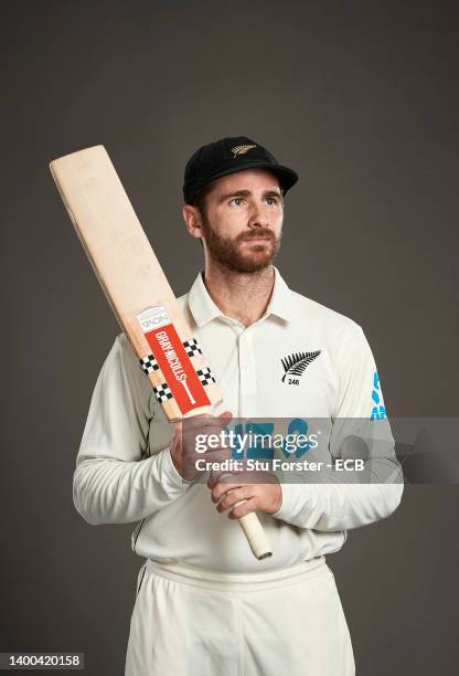 Kane Williamson of New Zealand poses during a portrait session at Lord's Cricket Ground on May 31, 2022 in London, England.