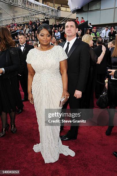 Actress Octavia Spencer arrives at the 84th Annual Academy Awards held at the Hollywood & Highland Center on February 26, 2012 in Hollywood,...