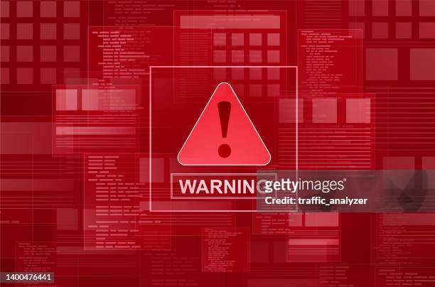 stockillustraties, clipart, cartoons en iconen met warning message - notification