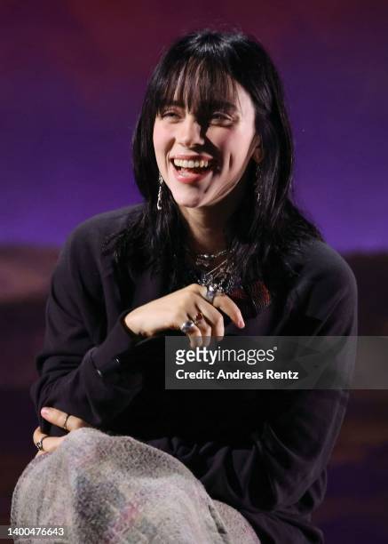 Billie Eilish performs on stage at Telekom Electronic Beats at Telekom Forum on June 01, 2022 in Bonn, Germany.