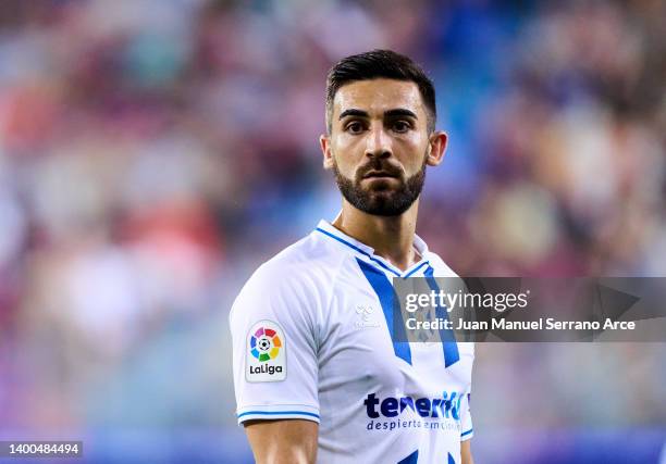 Jose Leon Bernal of CD Tenerife looks on during the LaLiga Smartbank match between SD Eibar and Tenerife at Estadio Municipal de Ipurua on May 21,...