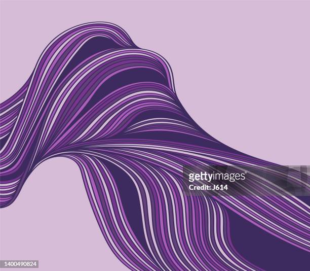 abstract flowing doodle shape - twisted stock illustrations