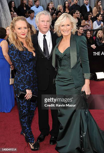 Actress Glenn Close with daughter Annie Starke and husband John H. Starke arrive at the 84th Annual Academy Awards held at the Hollywood & Highland...