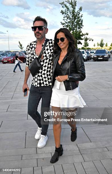 David Valldeperas and Carmen Alcayde attend The Rolling Stones concert at Wanda Metropolitano on June 1, 2022 in Madrid, Spain. The new tour called...