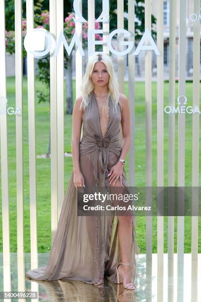 Actress Valentina Zenere attends the OMEGA 'Her Time' party at the Liria Palace on June 01, 2022 in Madrid, Spain.