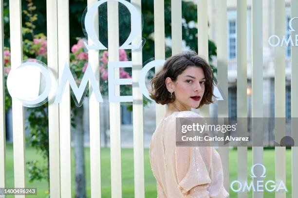 Model Marta Ortiz attends the OMEGA 'Her Time' party at the Liria Palace on June 01, 2022 in Madrid, Spain.